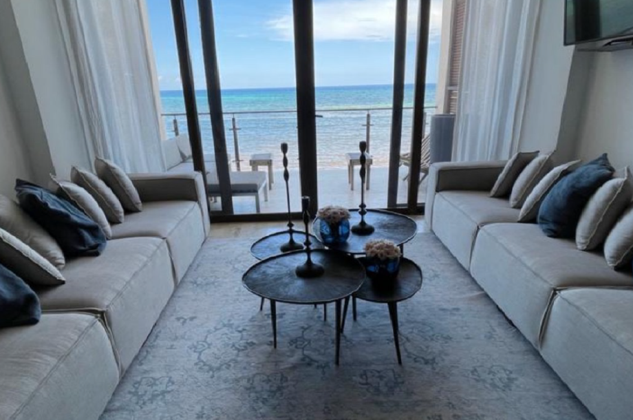 Departamento Frente al Mar en Akumal en Venta-5